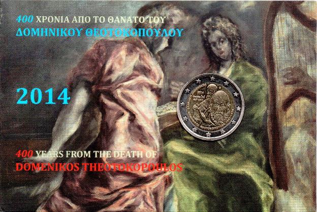 2 Euro Commémorative de Grèce 2014 BU - Domenikos Theotokopoulos