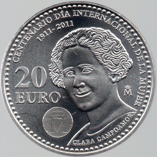 20 Euro Espagne 2011 Argent - Journée Internationale des Femmes