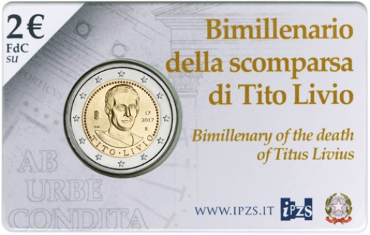 2 Euro Gedenkmünze Italien 2017 ST - Titus Livius