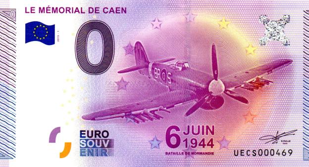 0 Euro Souvenirschein 2015 Frankreich UECS - Le Mémorial de Caen