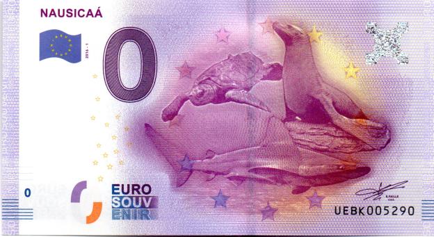 0 Euro Souvenirschein 2016 Frankreich UEBK - Nausicaa