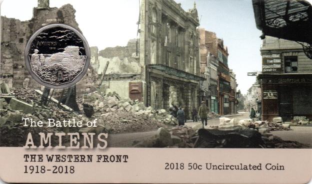 50 Cent Dollar Australien 2018 - Schlacht von Amiens