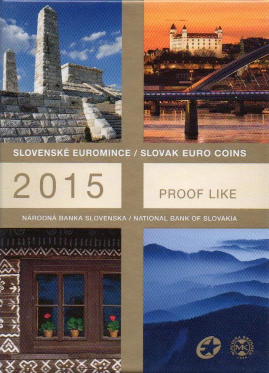 Euro Kursmünzensatz Spiegelglanz Slowakei 2015