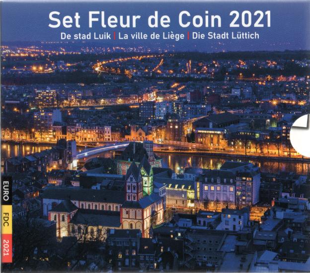 Euro Kursmünzenserie Stempelglanz (ST) - Belgien 2021