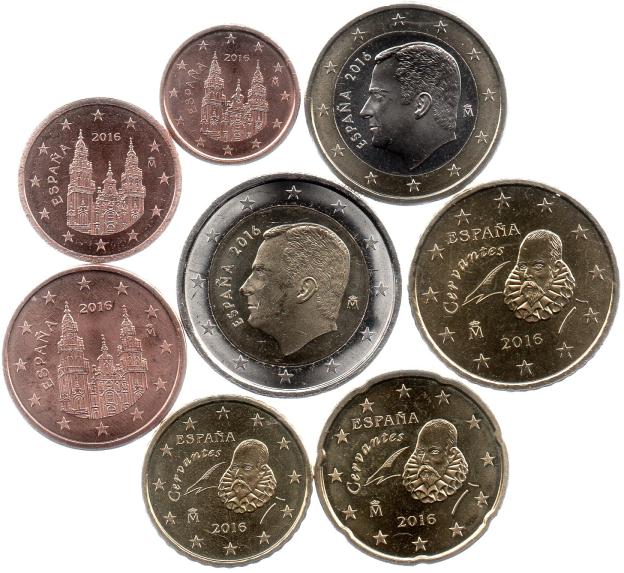 Euro Münzsatz Unzirkuliert UNC - Spanien 2016