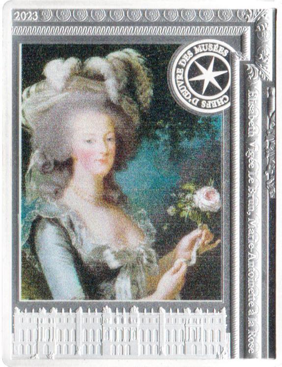 Marie Antoinette mit einer Rose