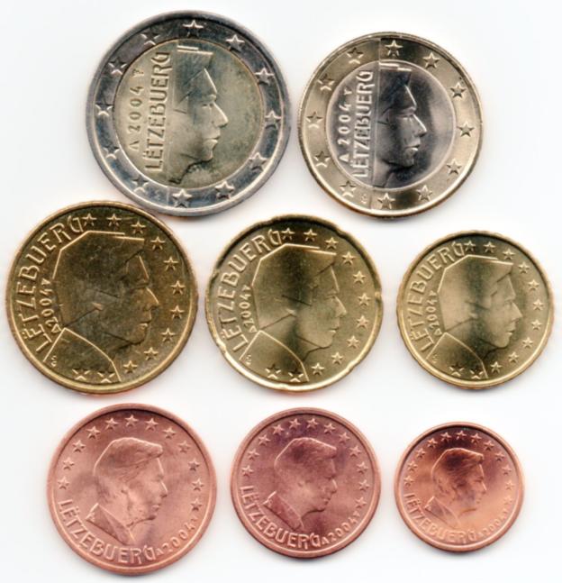 Euro Münzsatz Unzirkuliert UNC - Luxemburg 2004