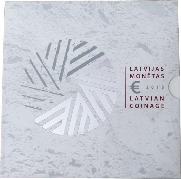 Euro Kursmünzensatz Stempelglanz Lettland