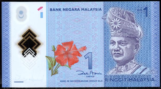 Banknoten  Malaysia  $ 1 Rm, Ringgit, 2011, Polymer, P-51, UNC