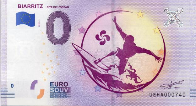 Euro Souvenir-Note 2018 - Biarritz, Cité de l'Océan