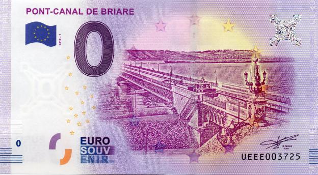 Euro Souvenir-Note 2018 - Pont-Canal de Briare