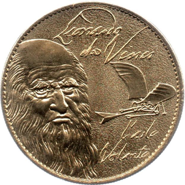 Mini-Medaille Arthus-Bertrand - Clos Lucé - Leonardo da Vinci, L'Aile Volante