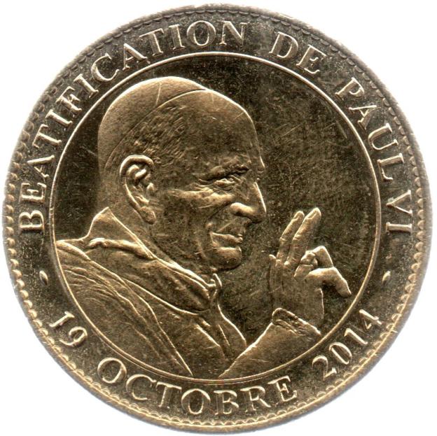 Mini-Medaille Arthus-Bertrand - Béatification de Paul VI 19 octobre 2014