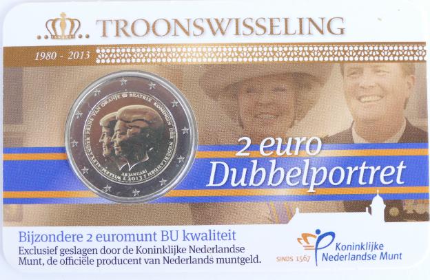2 Euro Gedenkmünzen Niederlande 2013 ST - Abdication