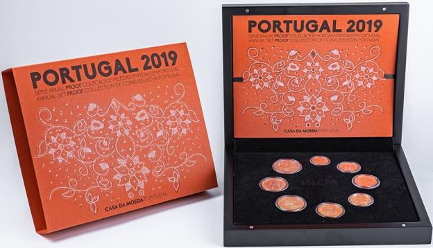 Euro Kursmünzensatz Polierte Platte (PP) - Portugal 2019