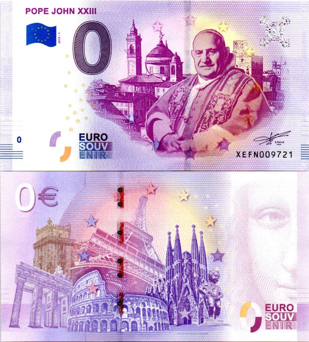 Euro Souvenir-Note 2019 XEFN - Pope John XXIII