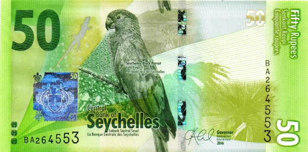 Note 100 Rupie Seychellen 2016