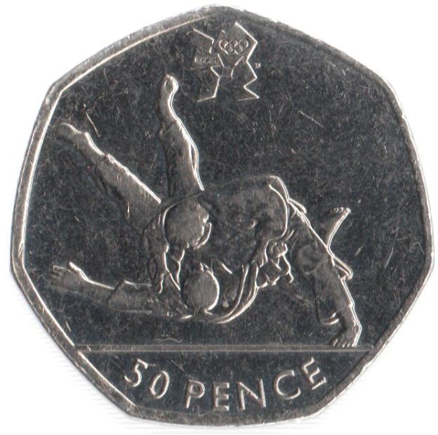 50 Pence Gedenkmünze Vereinigtes Königreich 2011 - Judo