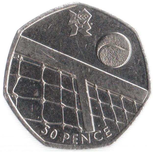 50 Pence Gedenkmünze Vereinigtes Königreich 2011 - Tennis