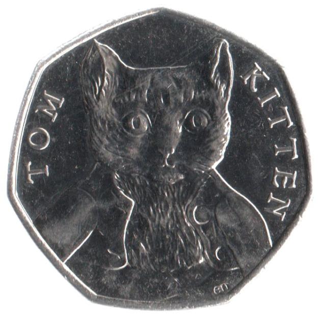 50 Pence Gedenkmünze Vereinigtes Königreich 2017 - Tom Kitten