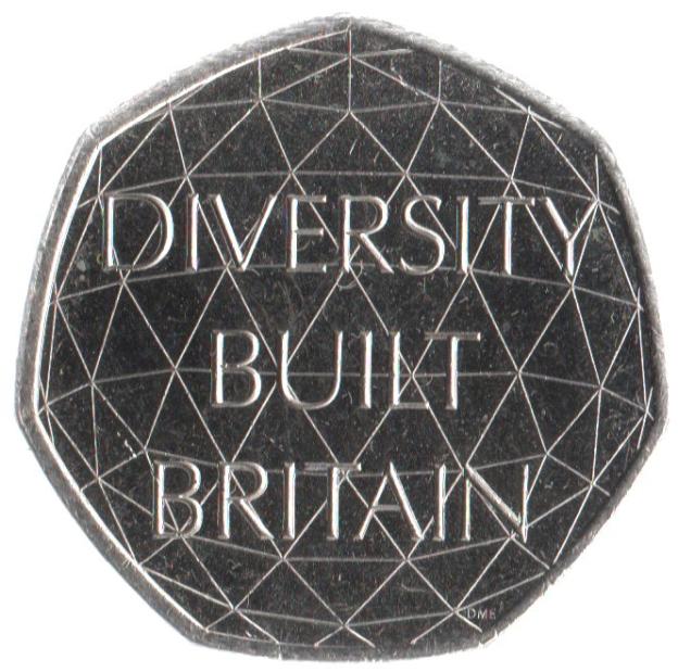 50 Pence Gedenkmünze Vereinigtes Königreich 2020 - Vielfalt