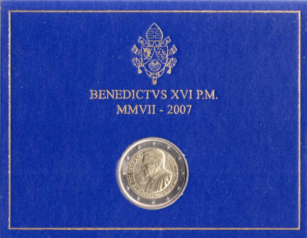2 Euro Gedenkmünze Vatikanstadt 2007 - Papst Benedikt XVI.