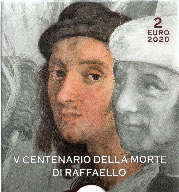 2 Euro Gedenkmünze Vatikanstadt 2020 PP - Raphael Sanzio