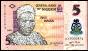 Banknoten  Nigeria  ₦ 5 Naira, 2009, Polymer, P-38,  UNC
