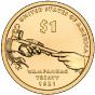 1 Dollar Gedenkmünze der Vereinigte Staaten 2011 - Wampanoag-Vertrag 1621 Prägestätte : Philadelphia (P)