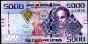 Banknoten  Sierra Leone  $ 5000 Leones, 2015, P-32,  UNC