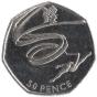 50 Pence Gedenkmünze Vereinigtes Königreich 2011 - Gymnastik