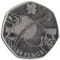 50 Pence Gedenkmünze Vereinigtes Königreich 2011 - Tischtennis