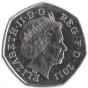 50 Pence Gedenkmünze Vereinigtes Königreich 2011 - Gewichtheben