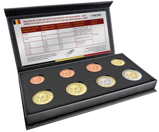 Euro Coin Set Proof - Belgium 2019