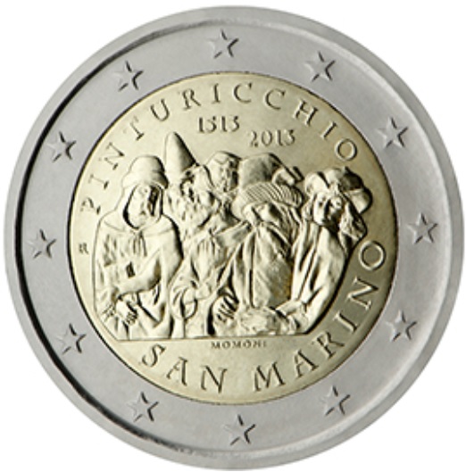 2 Euro Commemorative of San Marino 2013 - Pinturicchio