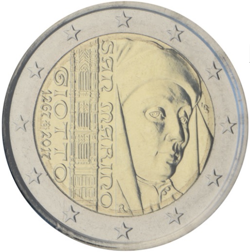 2 Euro Commemorative of San Marino 2017 - Giotto