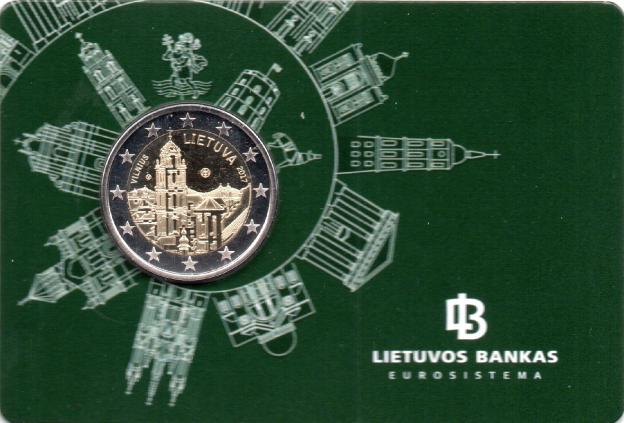 2 Euro Commemorative of Lithuania 2017 BU - Vilnius