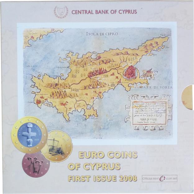 Euro Coin Set Brilliant Uncirculated Cyprus