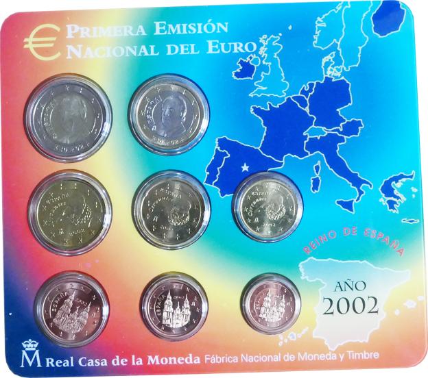 Euro Coin Set Brilliant Uncirculated Spain