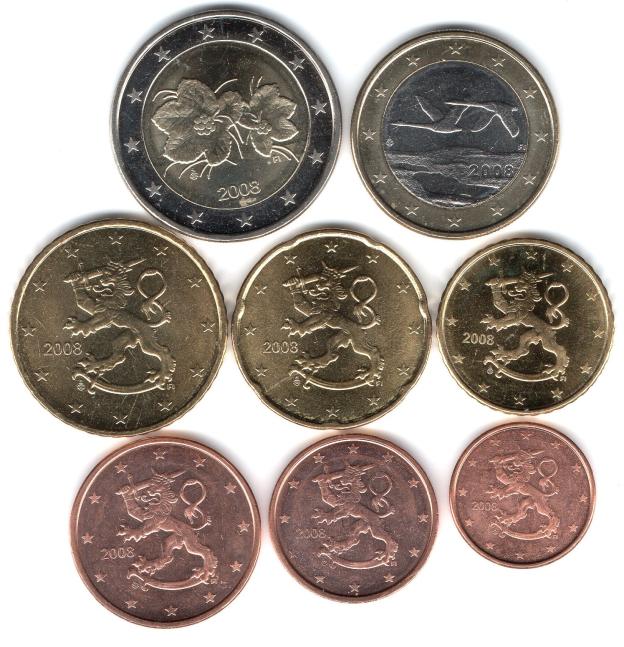 Euro Coin Set Uncirculated UNC - Finland 2012