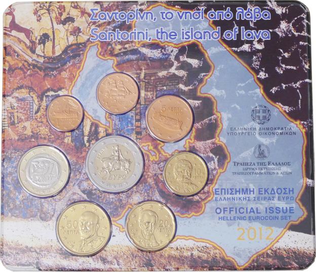 Euro Coin Set Brilliant Uncirculated Greece