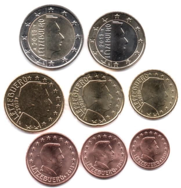 Euro Coin Set Uncirculated UNC - Luxembourg 2013