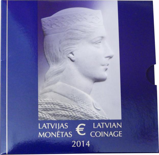 Euro Coin Set Brilliant Uncirculated Latvia