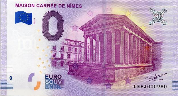 Euro Souvenir Note 2018 - Maison carrée de Nîmes