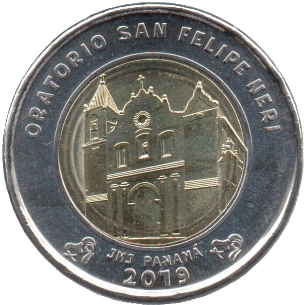 1 Balboa Commemorative of Panama 2019 - Oratory San Felipe Néri