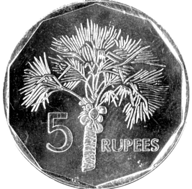 5 Rupee Coin of Seychelles 2010