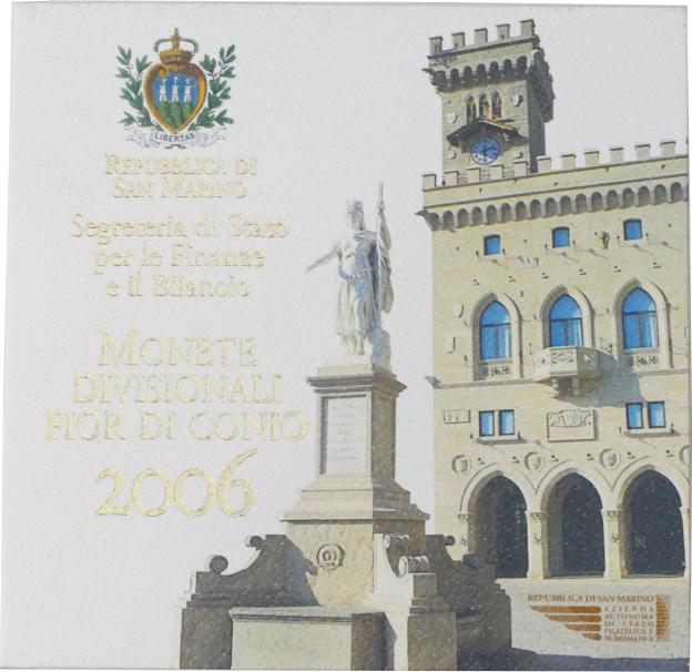Euro Coin Set Brilliant Uncirculated San Marino