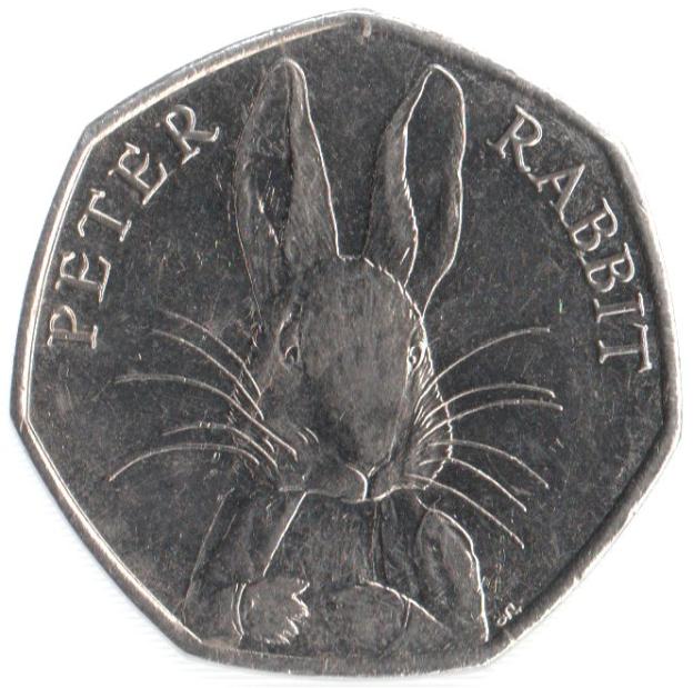 50 Pence Commemorative United Kingdom 2016 - Peter Rabbit