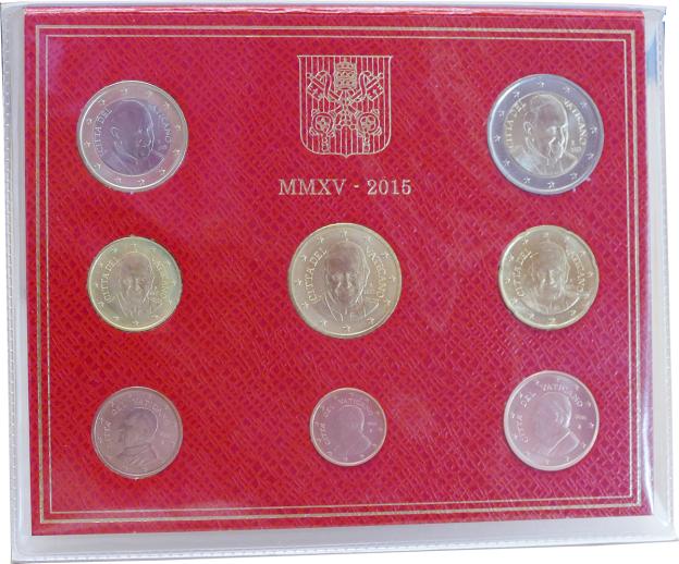 Euro Coin Set Brilliant Uncirculated Vatican