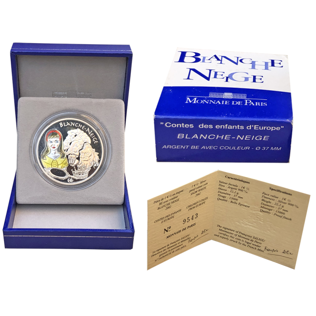 1,5 Euro France 2002 Silver Proof - Snow White